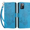SIENIANLINE Cover per Xiaomi Redmi Note 11 Pro PU Pelle Custodia Flip Blu