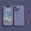 Ykerey Custodia per iPhone 13 mini con 360° Regolabile Anello Supporto Cover Ultra Sottile TPU Antiurto Silicone Protettiva Cover con Laccio per iPhone 13 mini, Grigio Lavanda