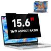 LUSA DESIGN Pellicola protettiva magnetica per computer portatile da 15,6 pollici 16:9, pellicola protettiva per schermo anti-spy rimovibile da 15,6 antiriflesso per Lenovo HP Dell Acer Samsung Asus