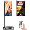 YCKJNB 43 Totem Pubblicitario Digitale, Totem Digitale Display LCD FHD 3000 Nits con Luminosità Auto-Regolabile, WiFi/USB/HDMI, Display Schermo Monitor Pubblicitario per Vetrine Negozi e Retail