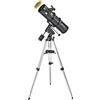 Bresser 4650750 Telescopio Pollux 150/750 Eq3 con Filtro Solare, Nero