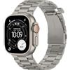 Suphart Senza Strumenti Compatibile con Cinturino Apple Watch 49mm 46mm 45mm 44mm 42mm, Cinturini in Acciaio Inossidabile per iWatch Ultra 3/2/1 SE Serie 11 10 9 8 7 6-1 (Titanio)