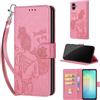 SIENIANLINE Cover per Samsung Galaxy A06 / A07 PU Pelle Custodia Flip Rosa