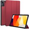 EasyAcc Custodia Cover Compatibile con Xiaomi Redmi Pad SE 11 Pollici 2023, Ultra Sottile Smart Cover in Pelle,Vino Rosso