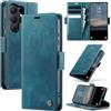 Teeirllim Cover per Samsung Galaxy S26 Ultra 5G, Premium PU Wallet Libro Carta Fessura Portafoglio, Magnetica Antiurto Flip Pelle Cavalletto Custodia Supporto Cover per Samsung S26 Ultra, Blu verde
