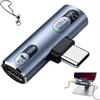 AYHYHLJZJ Adattatore di ricarica per cuffie USB-C, splitter di tipo C, PD 2 in 1, splitter USB-C con audio e ricarica rapida 100 W, adattatore per cuffie USB C e ricarica per smartphone, tablet