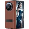 TECSHINE Custodia del Cellulare per HONOR Magic V5, Cover per Telefono in Pelle per Magic V 5, Protezione Cerniera del Telefono -Rosso