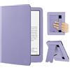 FINTIE Custodia per 7 Kindle Paperwhite (12ª Gen) / Colorsoft - 2024/2025 | Protettiva Supporto Cover con Slot per Schede & Hand Strap per Kindle Paperwhite e Kindle Colorsoft Signature, Lilla Viola