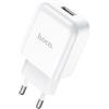 Hoco Caricabatterie Da Casa Originale N2 Usb Universale 2.1 White Per Ios Iphone Galaxy Android