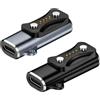 SEASJHBAY 2 adattatori di ricarica USB-C magnetici per orologi Polar, caricabatterie portatile compatibile con Polar Vantage V3, Polar Pacer e Pacer Pro, Ignite 3, Grit X2 Pro, nero e grigio
