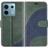 BoxTii Cover per Xiaomi Redmi Note 13 PRO 5G, Custodia in PU Pelle Portafoglio, Magnetica Cover a Libro con Slot per Schede per Redmi Note 13 PRO 5G, Verde