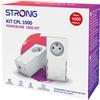 Strong AV600Mbps Kit Powerline con Pass-Through, Presa Integrata, Ripetitore Powerline Ethernet HomePlug AV2, Plug & Play, Compatibile con Router, Modalità Risparmio Energetico, Bianco perla