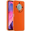 HULLIN Custodia per Telefono in Silicone Colorato, Adatta per HONOR Magic5 Lite 5G (6.67) - Arancia
