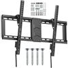 GINKGO Supporto TV Parete, Inclinabile Staffa da Parete Per TV da 37-75 Pollici, Con Porta TV a Parete a Sgancio Rapido, Max VESA 600 x 400 mm, Supporta fino a 60 kg