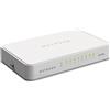 Netgear GS208-100PES Gigabit Ethernet Switch, 8 Porte Gigabit, Bianco