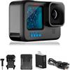 GoPro HERO11 Nero - Confezione per e-commerce - Fotocamera d'azione impermeabile con video Ultra HD 5.3K60, foto da 27 MP, sensore d'immagine da 1/1.9 pollici, trasmissione live, webcam,