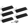 Generic Tappetini riscaldati per sciogliere la neve all'aperto gomma antiscivolo tappetini riscaldati invernali per passerelle antiscivolo scioglimento rapido di neve e ghiaccio,5pcs,90 × 25.4 cm