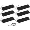 Generic Tappetini riscaldati per sciogliere la neve all'aperto gomma antiscivolo tappetini riscaldati invernali per passerelle antiscivolo scioglimento rapido di neve e ghiaccio,6pcs,90 × 30 cm