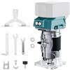 Nananuu Fresa a batteria compatibile con batteria Makita da 18 V, trimmer, fresa a una mano, fresa per legno, fresa multifunzione, motore senza spazzole, 5 velocità, 800 W, 30000 giri/min, lavorazione del