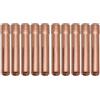 FABULETTA 10 pinze di serraggio in ottone per bruciatore TIG serie WP9/20/25 e ugelli a gas 13N, corpo per elettrodi da 2,4 mm e 3,2 mm di diametro, accessori durevoli per lavori di precisione in Me (Φ2,4 mm)