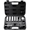 Homyl 10 Pezzi Chiave Candela Set Chiavi Bussole Cricchetto Snodo Universale Kit Estrattore in Valigetta in Metallo E Plastica Adatto per Officina Auto Manutenzione Meccanici