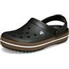 Crocs,Unisex Bambini,Crocband Gum Clog K,Nero,30-31