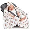 Medi Partners Coperta di Mussola neonato ovetto Sacco per Passeggino - 100% Cotone universale Blanket 85x85cm fodera protettiva Morbida e Accogliente Passeggini Marsupio (Arcobaleno)