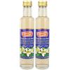 Chtoura Garden - Acqua di fiori d'arancio orientale, ideale per cuocere e cucinare, acqua di farina per aromatizzare piatti dolci, prodotti da forno e bevande, in un set di 2 bottiglie di vetro da 250