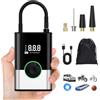 Ockwred 6000mAh Pompa ad Aria Elettronica Portatile, 150PSI Pompa per Bicicletta Elettrica, Compressore d'Aria Portatile Senza Fili, Compressore d'Aria Elettrico Portatile, Pompa per Auto, Nero