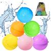 Smasiagon Palloncini D'acqua Riutilizzabili, 6 Pezzi Bombe Acqua Magnetiche Ricaricabili, Facile da Riempire e Autosigillante per Estivi Piscina Spiaggia Giardino Palloncini Gioco per Bambini e adulti