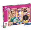 Clementoni - Puzzle per Bambini 104 Pezzi Super, per Bambini 6+ Anni, Illustrazione con Personaggi dal Mondo Barbie, Idea Regalo, Made in Italy, 48,5x33,5 cm, 25007