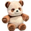 Hi-Y2Kgirls Mucca di peluche da 45 cm che corre, Running Cow Plush, peluche interattivo con zampe mobili, giocattolo di peluche a forma di cinghiale, regalo per bambini e bambine (Panda marrone)