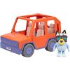 Bluey Big Heeler 4WD Big Car Toy, auto giocattolo interattiva, personalizzabile per bambini con cappuccio apribile, auto per bambini dai 3 anni in su