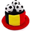 Toyland® Cappello a cilindro da tifoso di flag football con palloni da football in 3D - Feste e celebrazioni a tema Coppa del Mondo ed Europei in maschera - 10 paesi tra cui scegliere