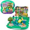 Kinetic Sand, Parco Giochi dei Cuccioli, 680 g di Sabbia, 3 Accessori Multiuso a Forma di Cagnolino, 2 Attrezzi per la Sabbia, Comoda Valigetta, Giocattoli per Bambini e Bambine, 3+ Anni