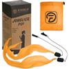 Diabolo Freizeitsport UV Luminoso Poi in Arancio - Angel Wings Spinning Pois. Spiral Pois, Soft-Pois per Principianti e Professionisti