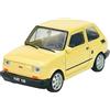 Generisch Welly - Modellino di auto compatibile con Fiat 126, beige, identico a Polski, FIAT 126p 1972-2000, circa 1/43-1/49, in metallo