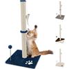 Beltom® Tiragraffi per gatti 81,5 cm. Parco Gioco Giochi GRAFFIATOIO SISAL Cuccia Albero Gatti Tira Graffi Palestra - Blu