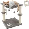 Beltom® Tiragraffi per gatti 45 cm. Parco Gioco Giochi GRAFFIATOIO SISAL Cuccia Albero Gatti Tira Graffi Palestra - Grigio