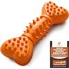 Wildfang® Gioco per Cani con Squeaker per Masticatori Forti, Kristoff - Osso in Gomma Naturale, Igiene Dentale, Indistruttibile