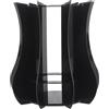 FloralGrace 1 pezzo vaso puzzle per fiori, supporto per fiori in acrilico espositore adatto per collezioni botaniche, kit vaso per tavoli (nero)