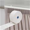 Byour3 - Fettuccia per Tende Arricciate - Nastro Arricciatenda Bianco per Riloga Nastri per Tende da Interni con Multi Tasca per Gancetti in Plastica, Tenda con Arricciatura (Bianca 6,5 cm, 10 Mt)
