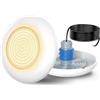 OSREE Luci LED Piscina con Filettatura 1 1/2, 12W Lampade Piscina Bianco 3000K Non Dimmerabile, 960lm, Ø190mm, 12V AC/DC Riempito di Resina Faro per Bocchetta Piscinas Interrate e Cemento
