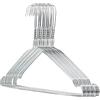 Hangerworld 20 grucce 40 cm in metallo bianco con barra per pantaloni e tacche, taglia universale