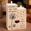 Einanmut Regalo di lutto - Memorial candelabro, candele funebri, amate e dimenticate, decorazione tomba, regalo per lutto, regalo di conforto