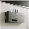 NUODWELL Scatola portaoggetti per router WiFi, Mensola portaoggetti WiFi da montaggio a parete con 1 piccola scatola, Scaffale portaoggetti per decorazione interna per router, cavi, set-top box TV