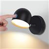 KAWELL Interno Applique da Parete Sensibile Al Tocco LED Lampada da Lettura | Oscuramento Continuo, 350° Rotazione Libera, per Camera da Letto Comodino Soggiorno Scale