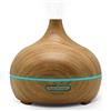 PRIXTON - Umidificatore e diffusore di aromi HIDRA - Oli essenziali - Valido per aromaterapia - Serbatoio 300 ml - Luce LED - Timer 1-3-6h - Legno Chiaro