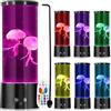GBKDQQ Lampada da medusa a LED, 17 colori e 4 modalità di luce, Bluetooth Jellyfish con telecomando, luce d'atmosfera USB per camera da letto, ufficio, decorazione acquario