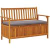 vidaXL Cassapanca da Giardino 120 cm in Legno Massello di Acacia
